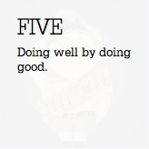 Doing well by doing good.